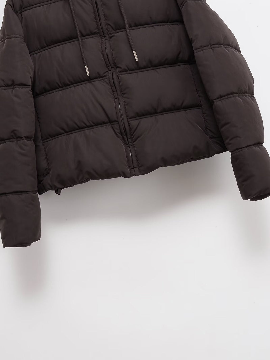 Women's short thick warm hooded cotton jacket Coat
