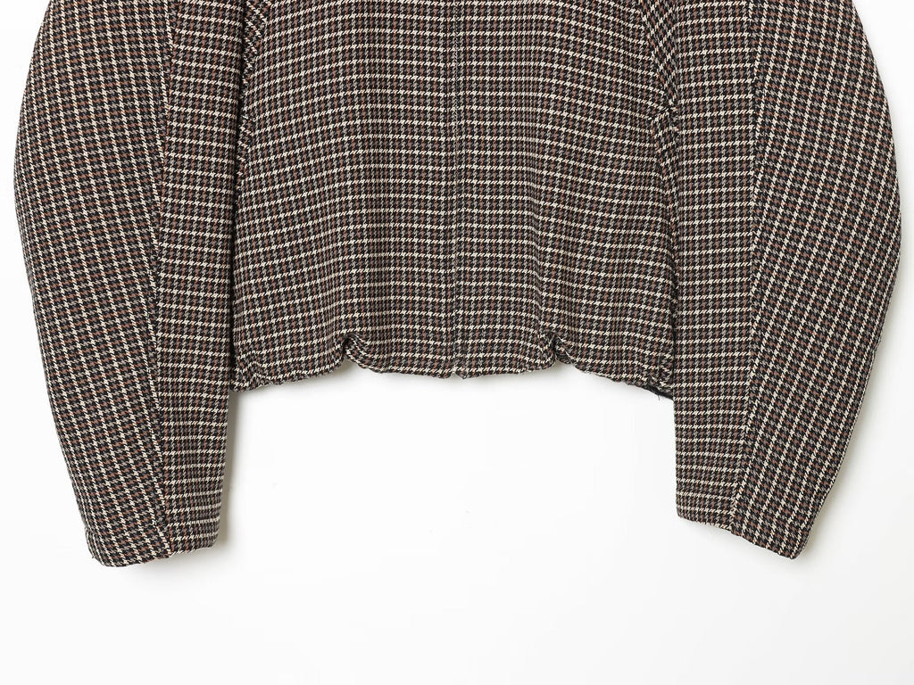 suit Women's 2 pieces plaid cotton pilot jacket Coat+Skirts