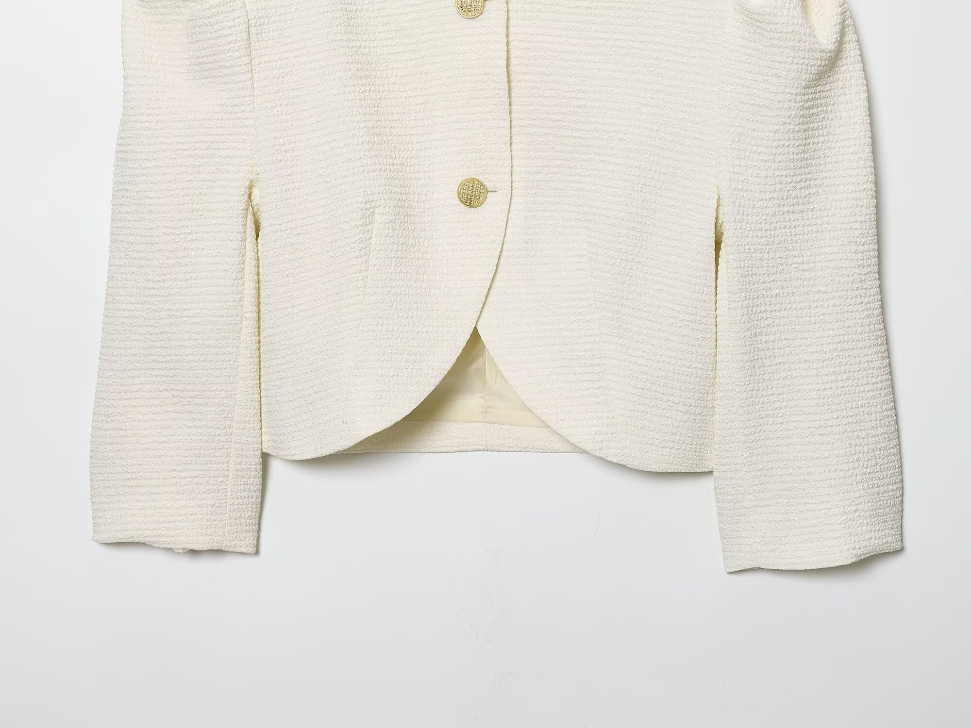 Women's new fashion short puffy sleeve suit jacket+Pants suit
