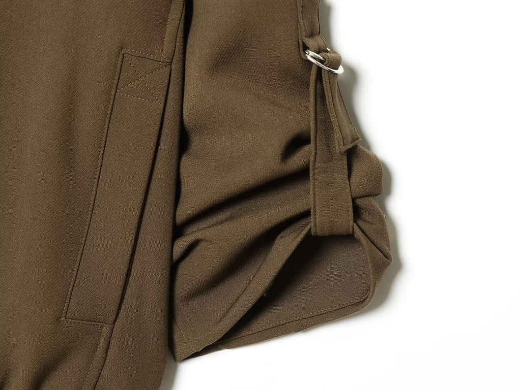 Women's rolled up sleeve design pilot jacket Coat