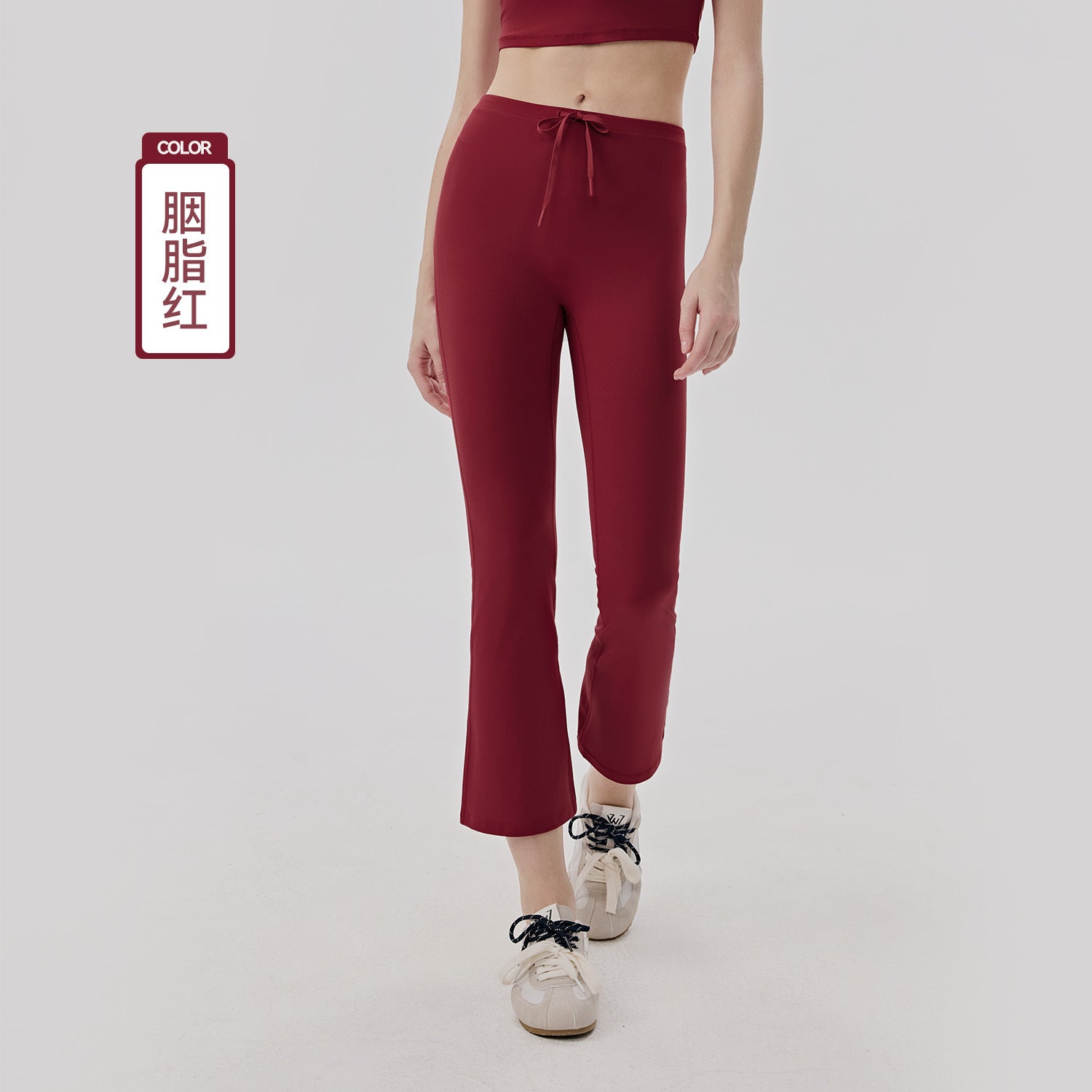 Women's new high-waisted slim straight yoga bell bottoms