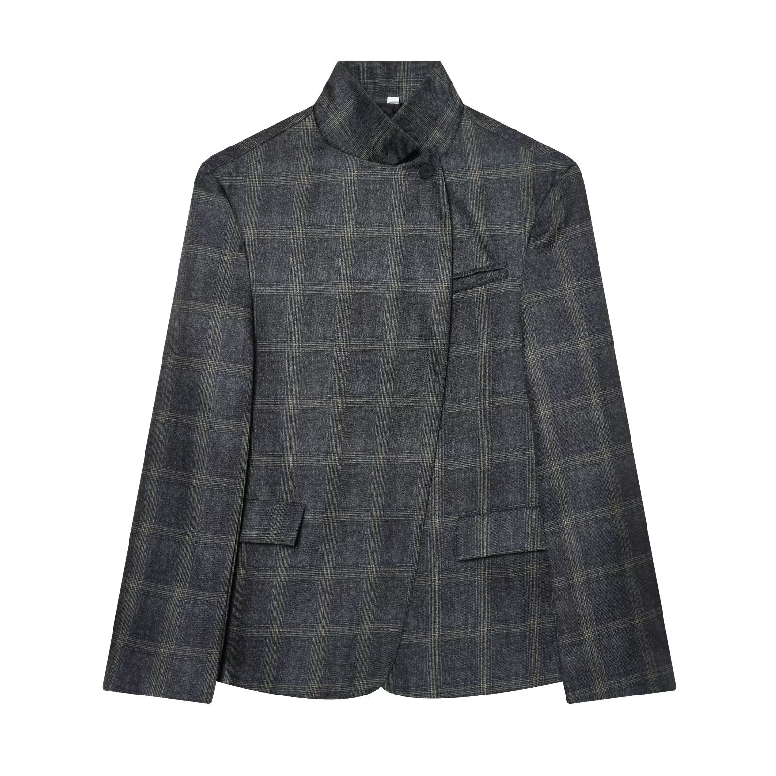 Women's casual stand collar Blazer Coat
