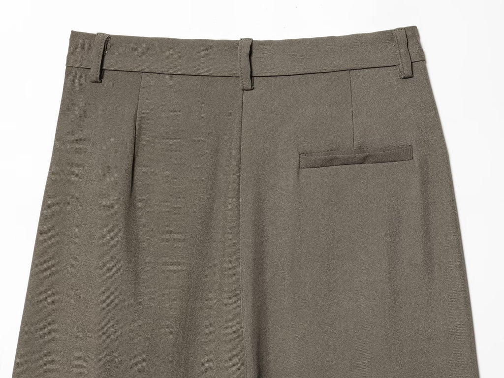 Women's loose pleated casual wide leg pants