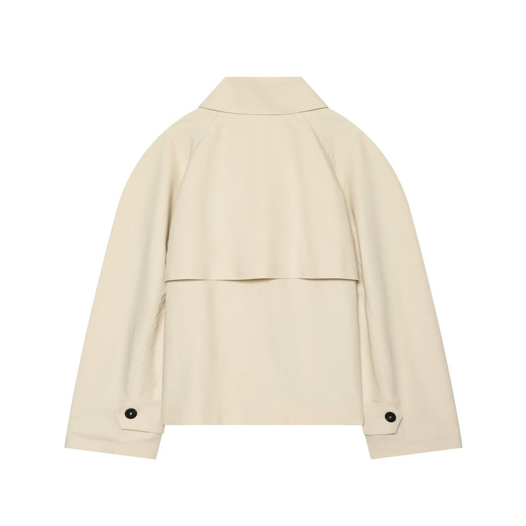 Women's loose short windbreaker Coat