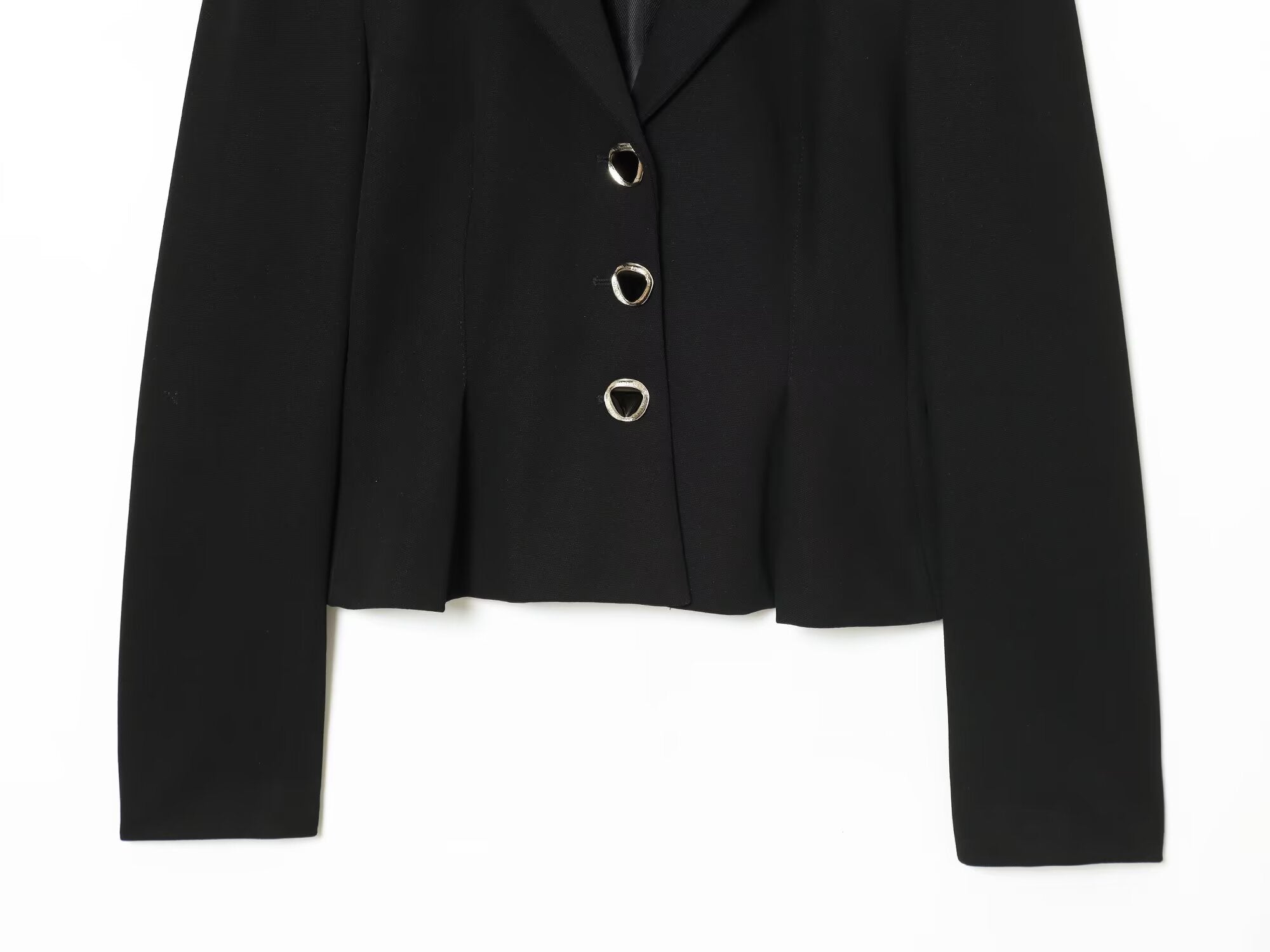 Women's new fashion bubble sleeve hem waist cinched suit jacket+Skirts suit