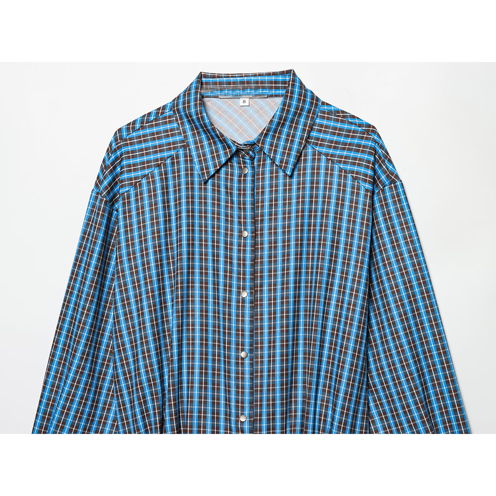 Women's With Belt layered decorative plaid dress