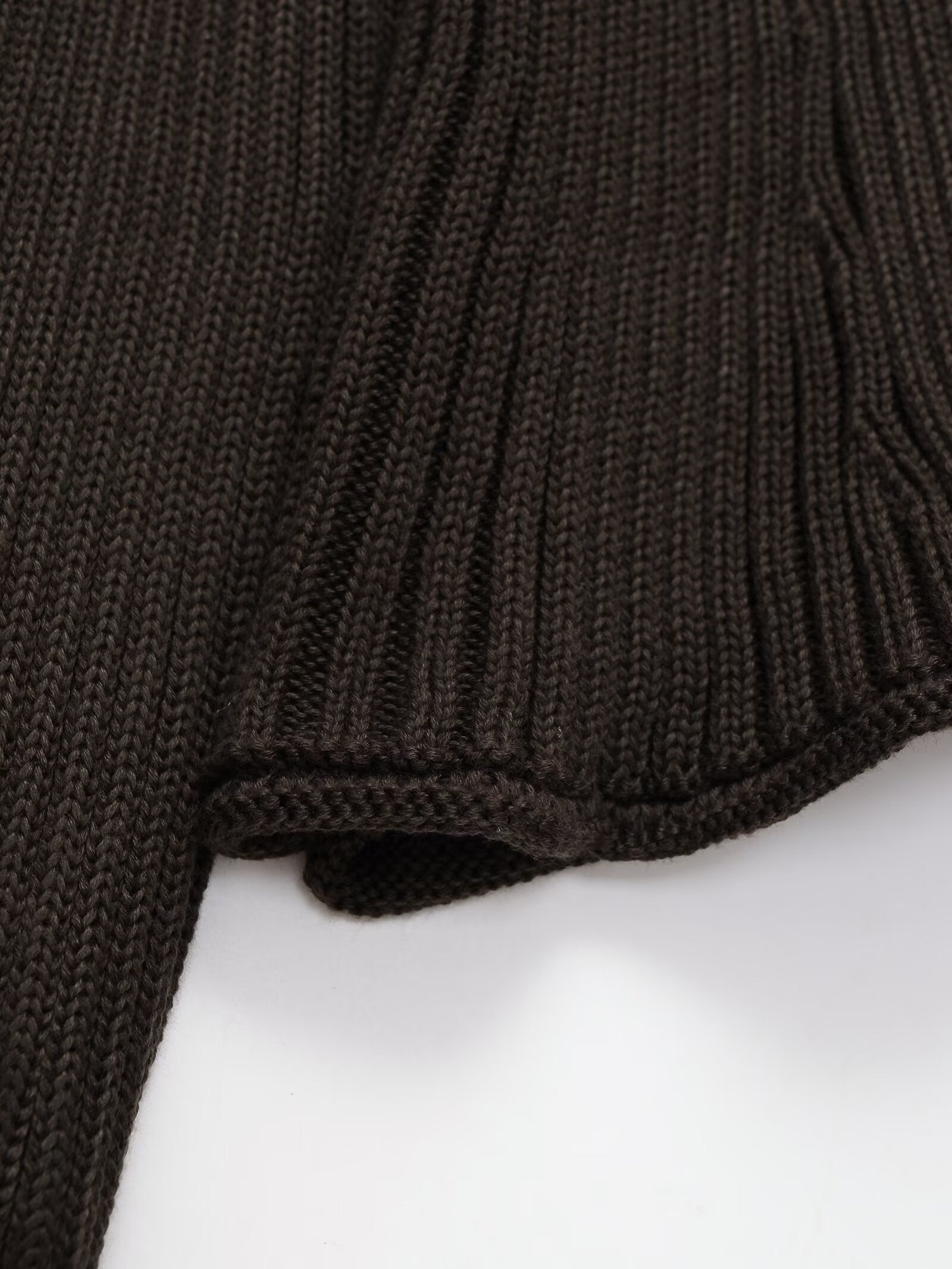 Women's Elastic slim ribbed button knit Coat
