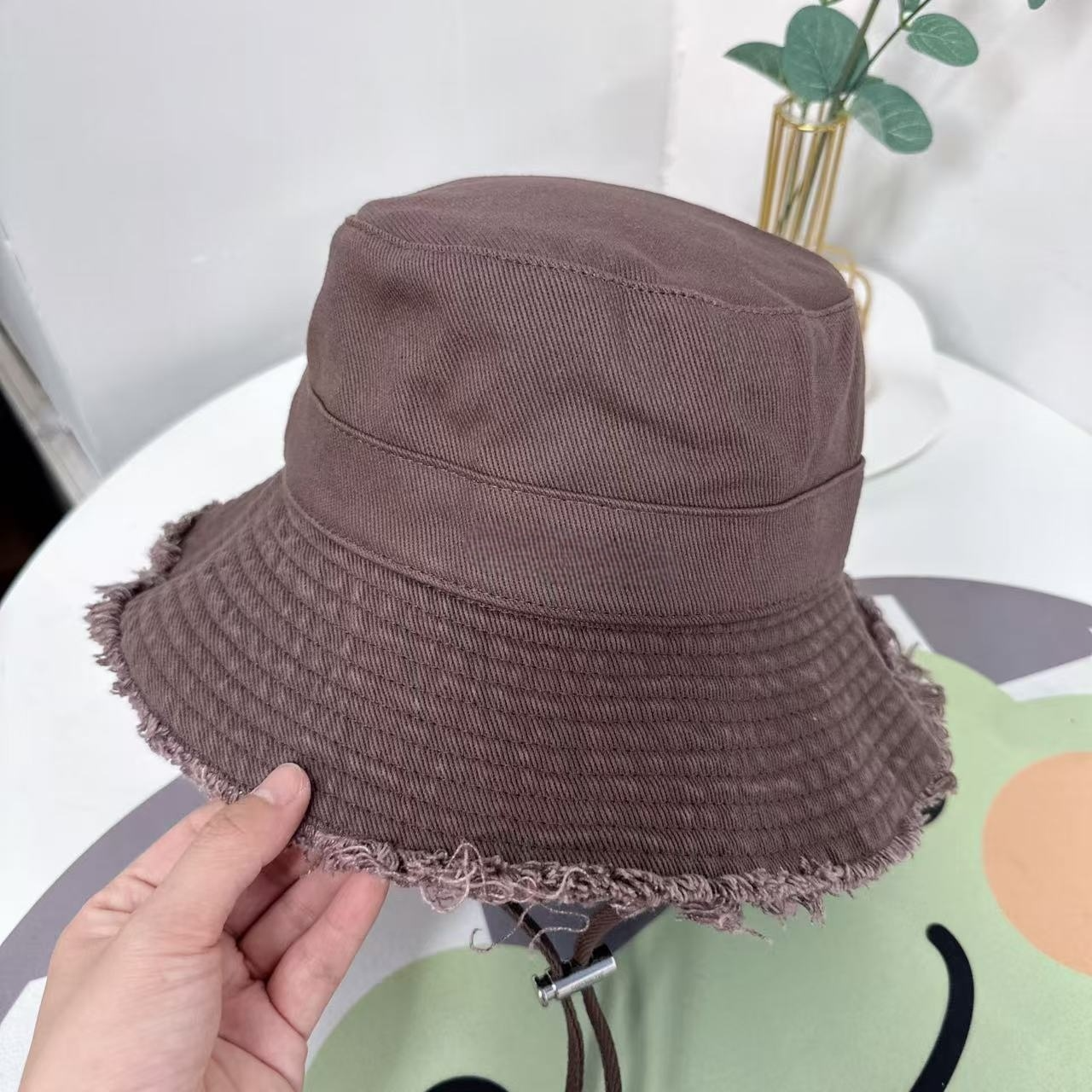 Women's new rope holiday sun protection basin hat burr fisherman's hat