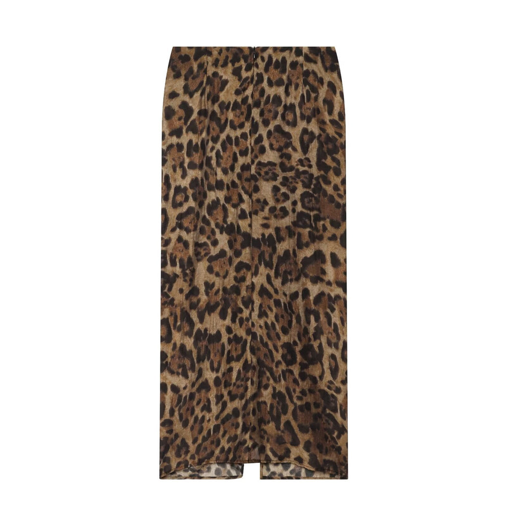 Women's animal striped Wrapping style printed skirt