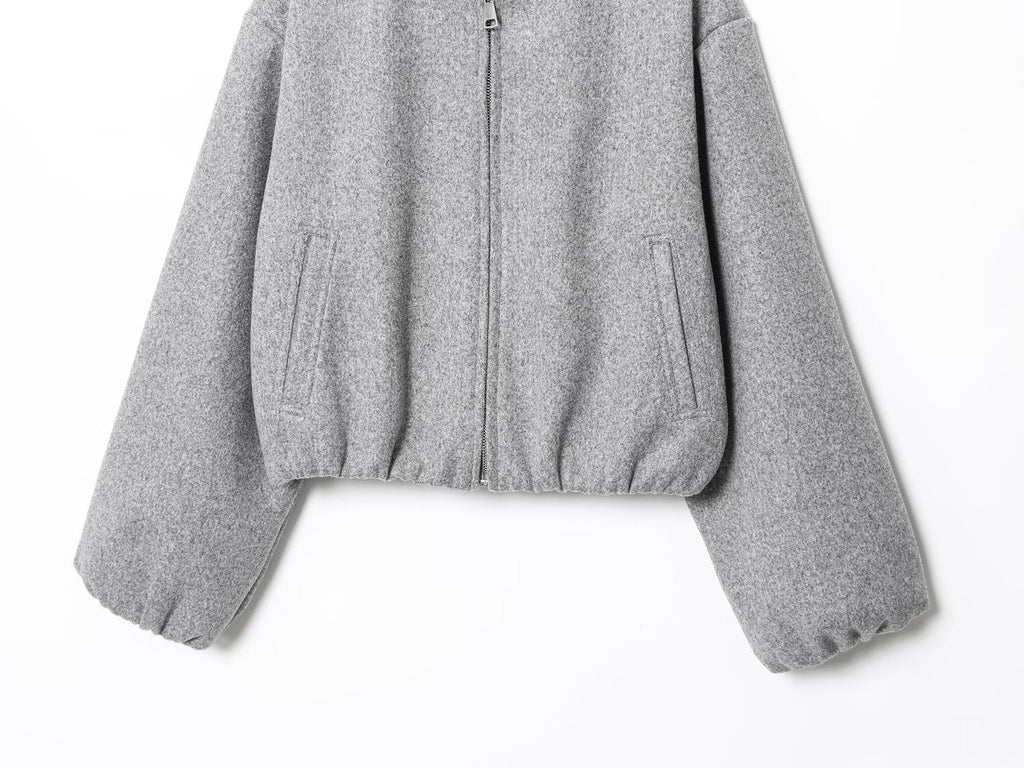 Women's 2025 fashion O Neck soft texture flying jacket Coat