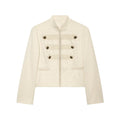 Women's button decoration slim Coat