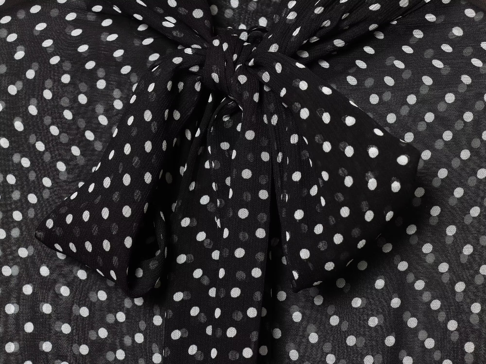suit Women's 2 pieces bow decoration polka dot shirt+Skirts