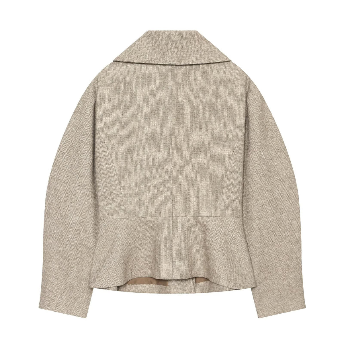 Women's short skirt style hem slim jacket Coat