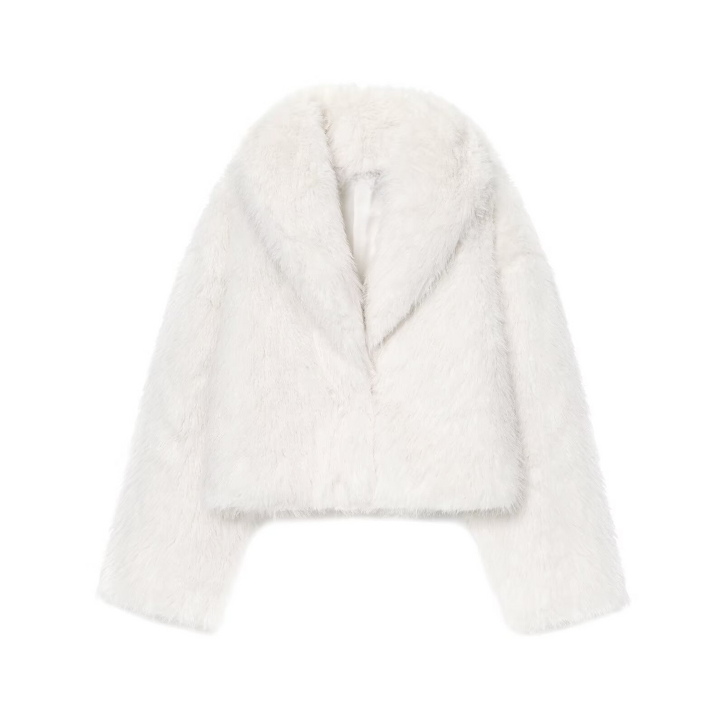 Women's fashion short imitation fur coat