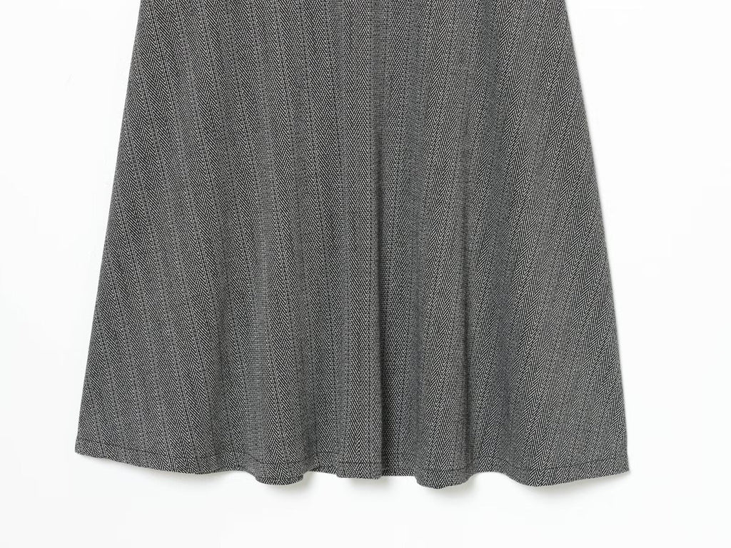 Women's New Fashion With Belt Sleeveless Twill Midi Dress