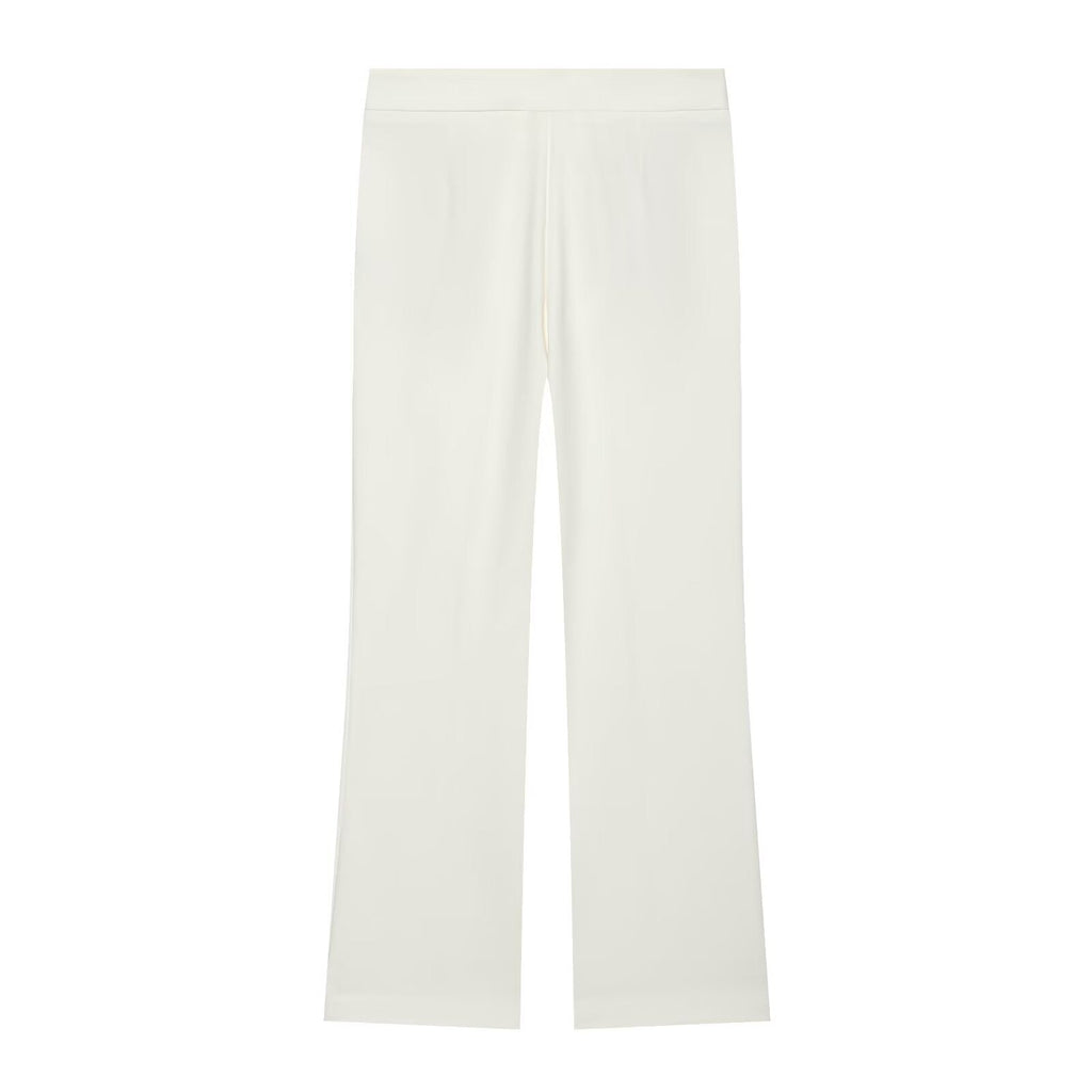 suit Women's 2 pieces pleated decorative slim vest+mini flared pants