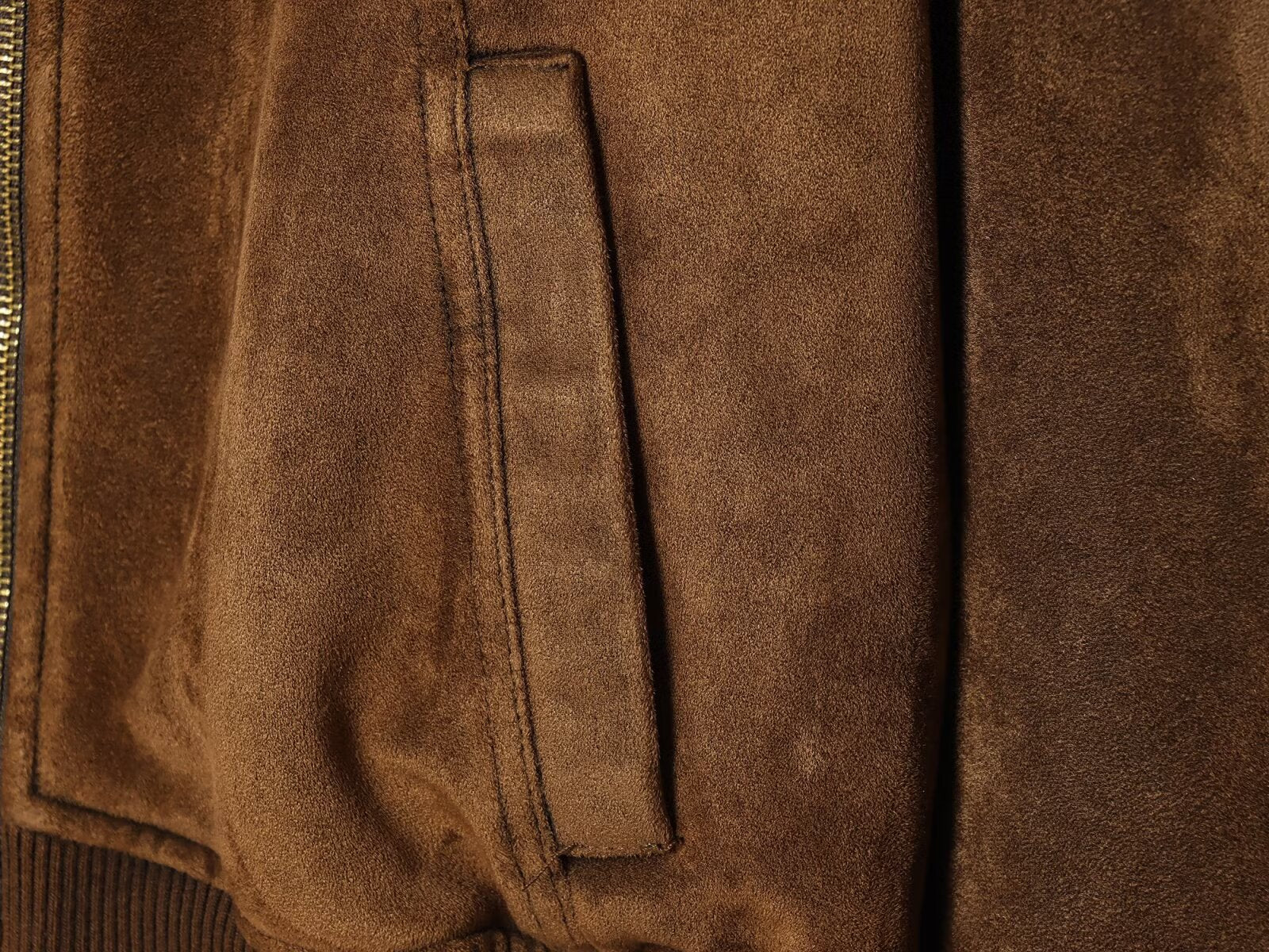 Women's suede textured lapel jacket Coat