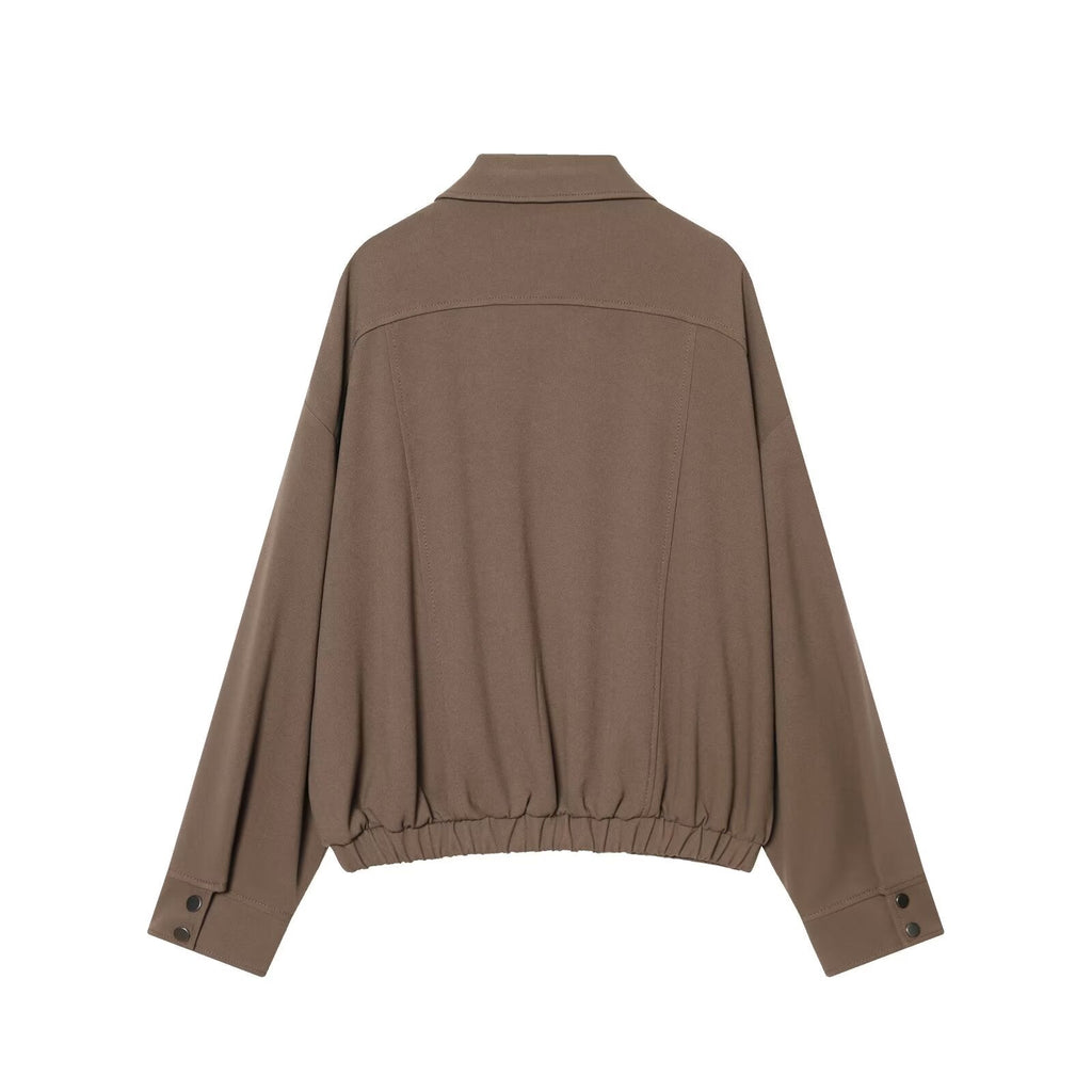 Women's casual lapel pilot jacket Coat