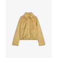 Women's new fashion suede effect short flight jacket Coat