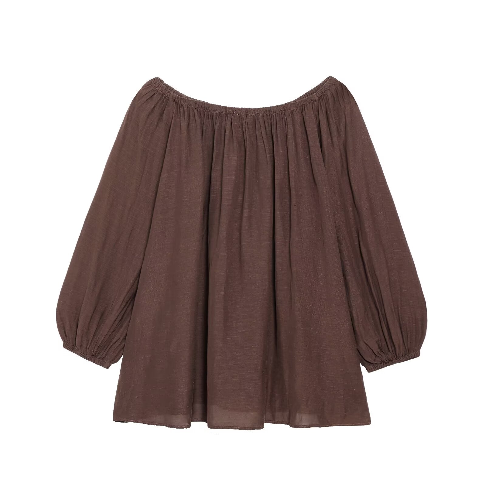 Women's new fashion loose Off Shoulder pleated top+Shorts suit