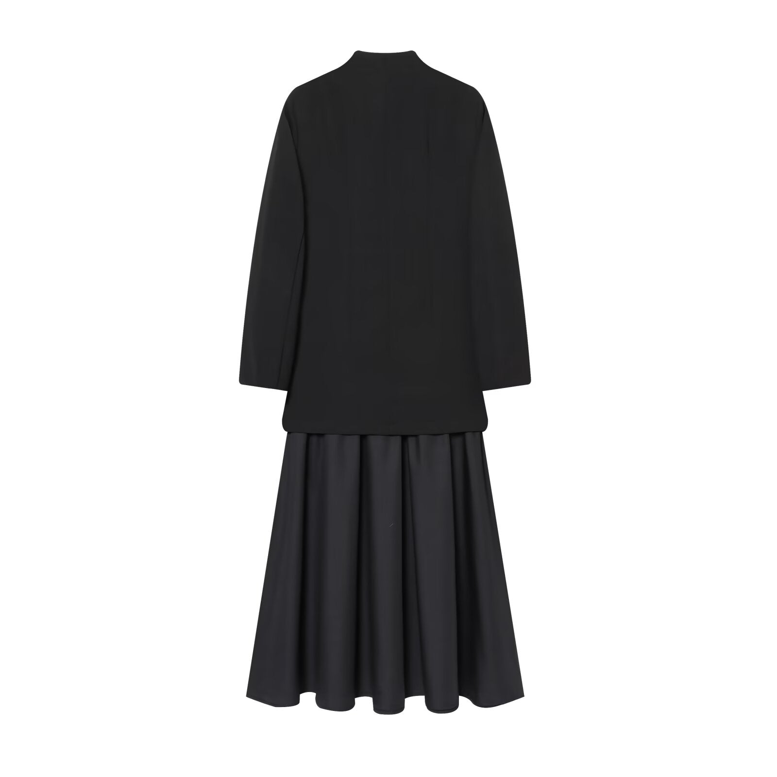 Women's new fashion splicing Suit style MIDI dress