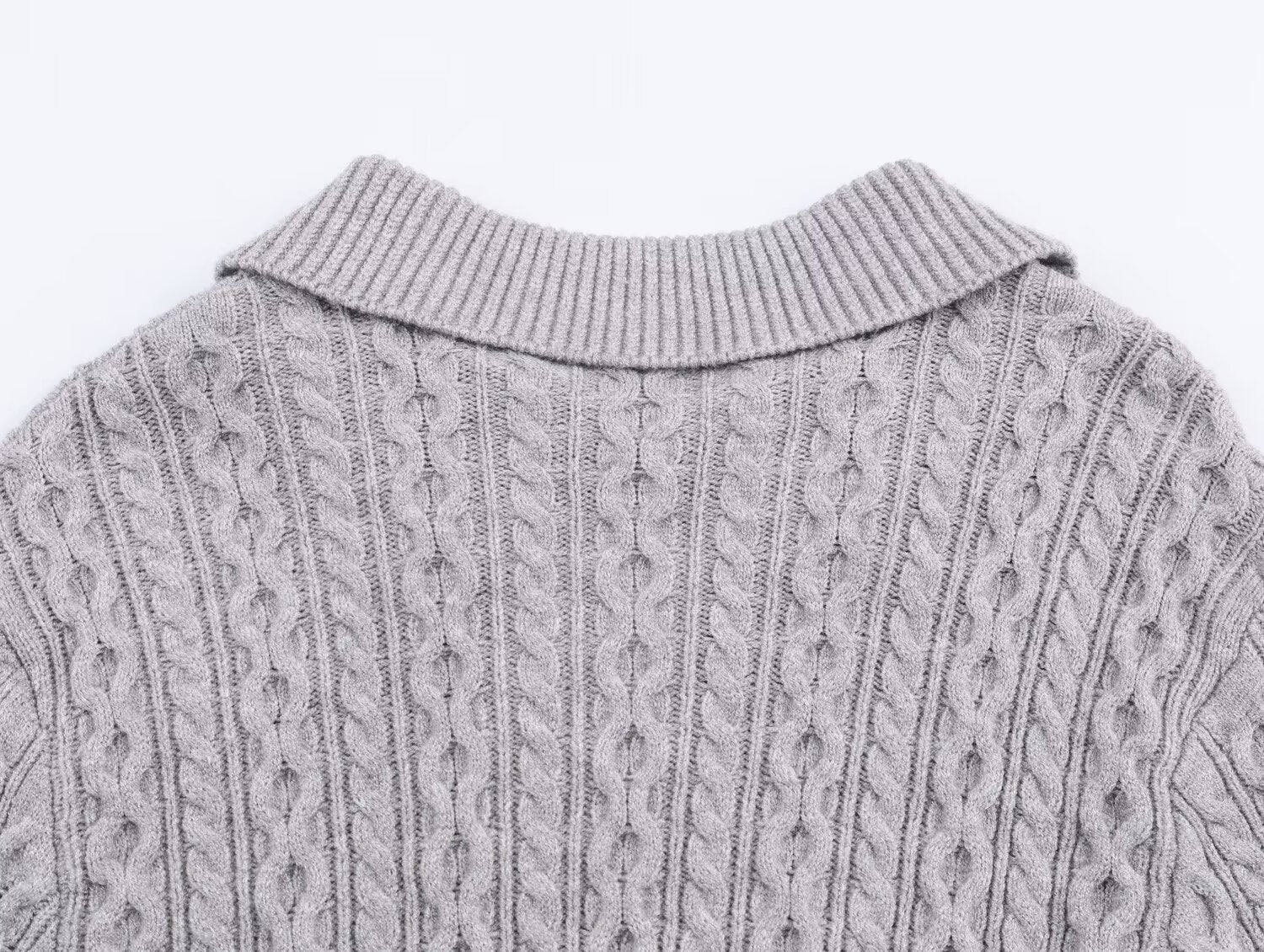 Women's jewelry collar decoration striped knitted sweater