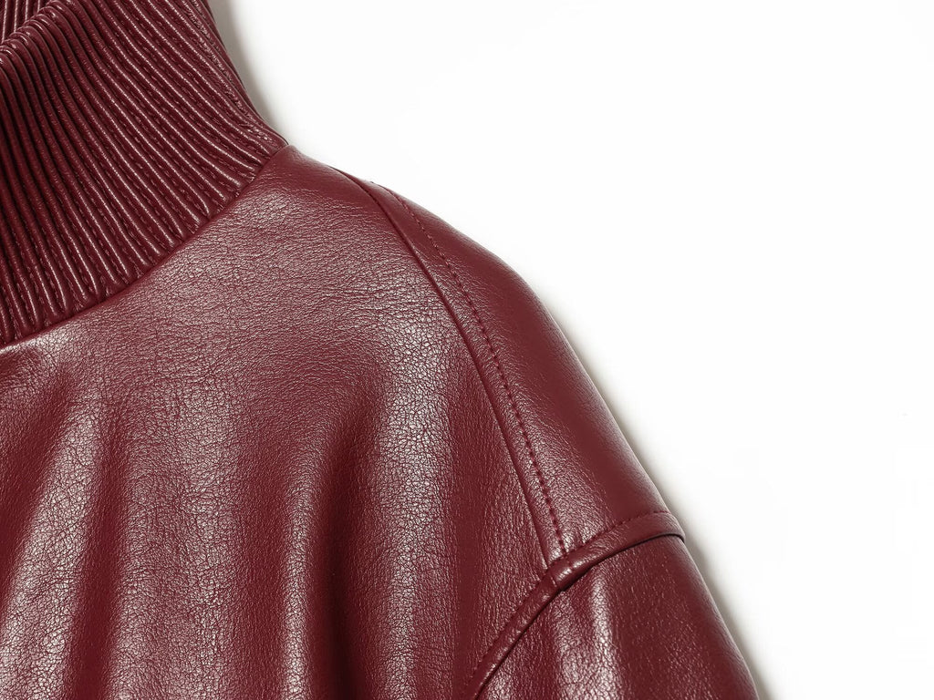Women's with shoulder pads short pilot jacket Coat