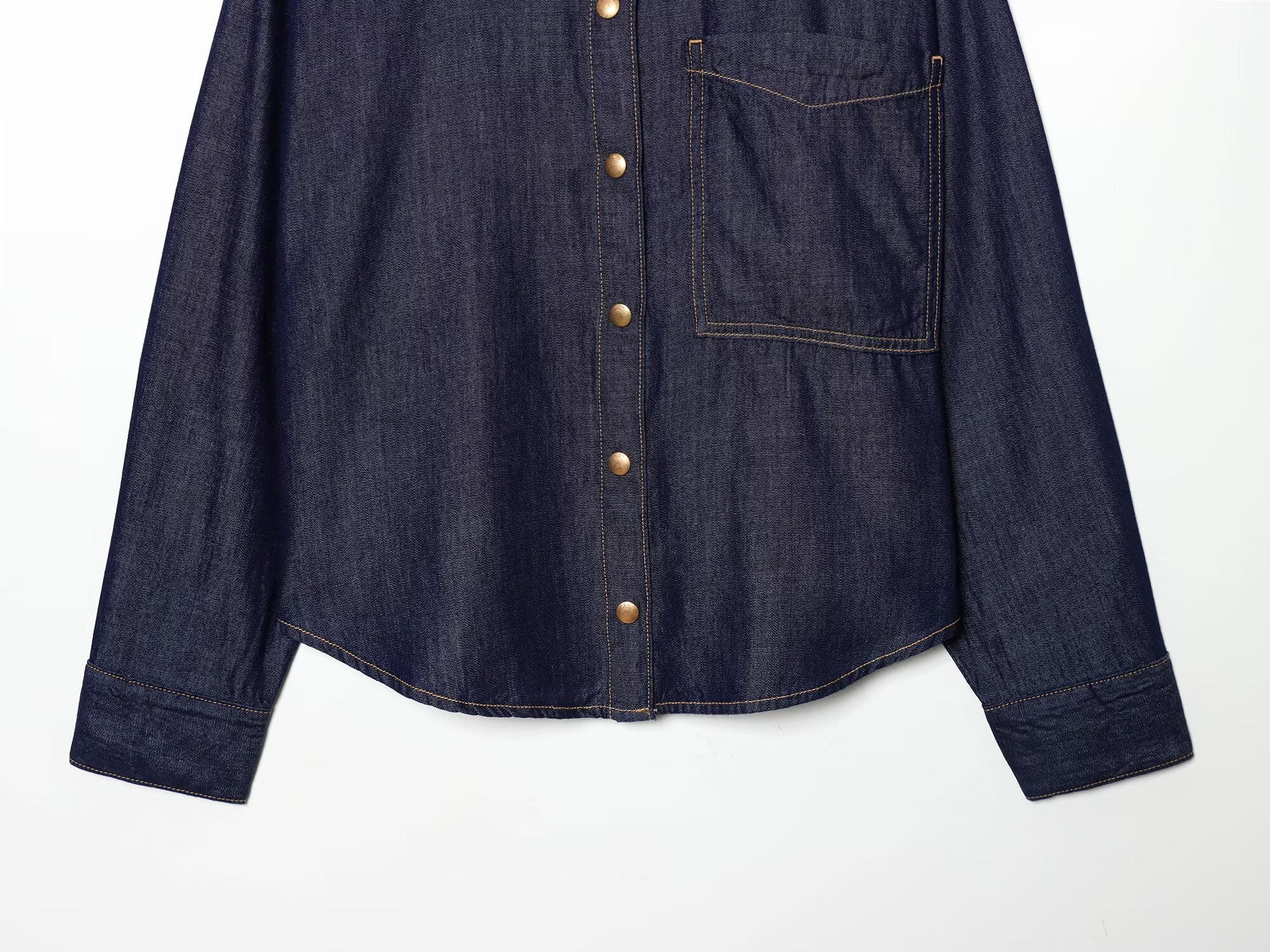 suit Women's 2 pieces loose Lapel denim shirt+Jeans