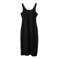 Women's backless linen blended vest style dress