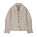 Women's short skirt style hem slim jacket Coat