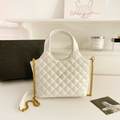 Women's New Temperament Joker Metal Chain Rhombic Cross-body Bag Handbag