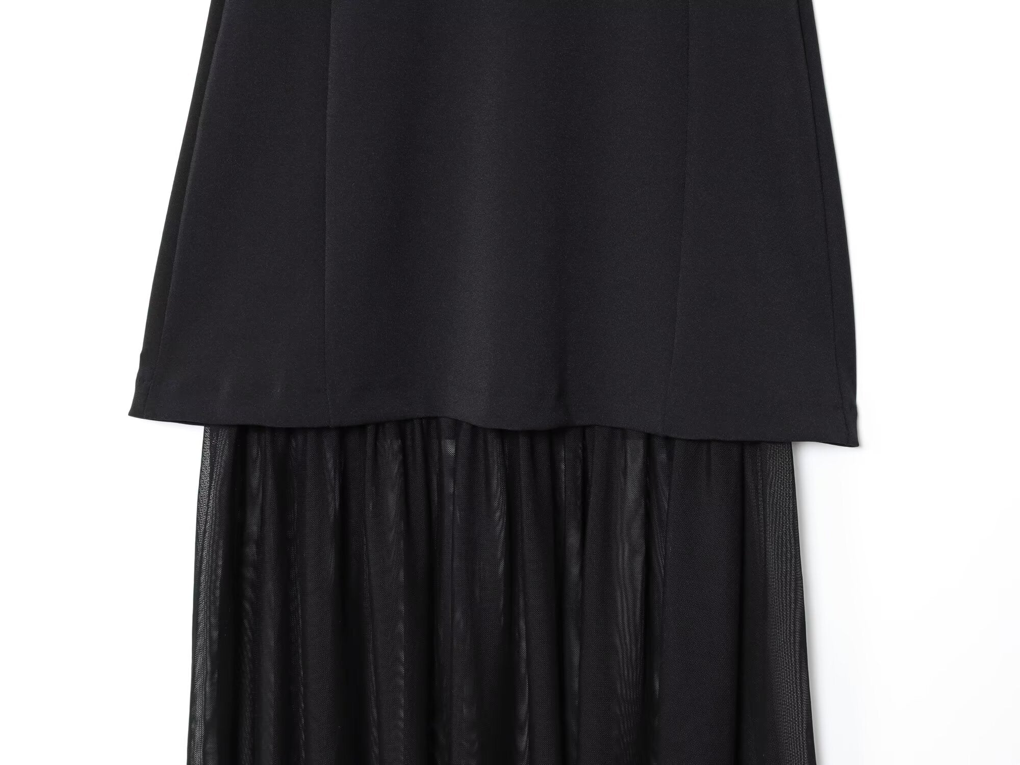 Women's new fashion sleeveless patchwork strapless MIDI dress