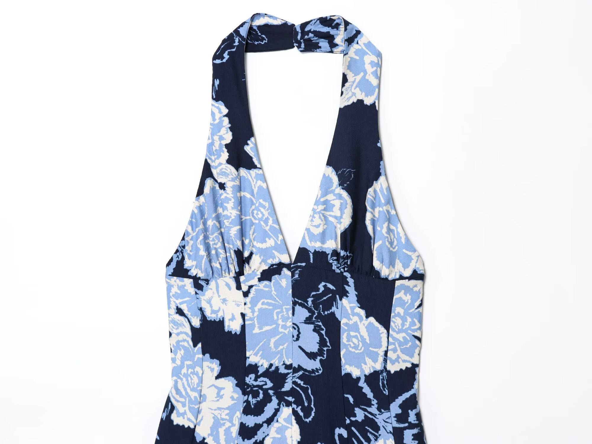 Women's New Fashion Sleeveless Printed Hanging Neck Midi Dress