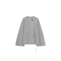 Women's Split sleeve design knitted lace up Coat