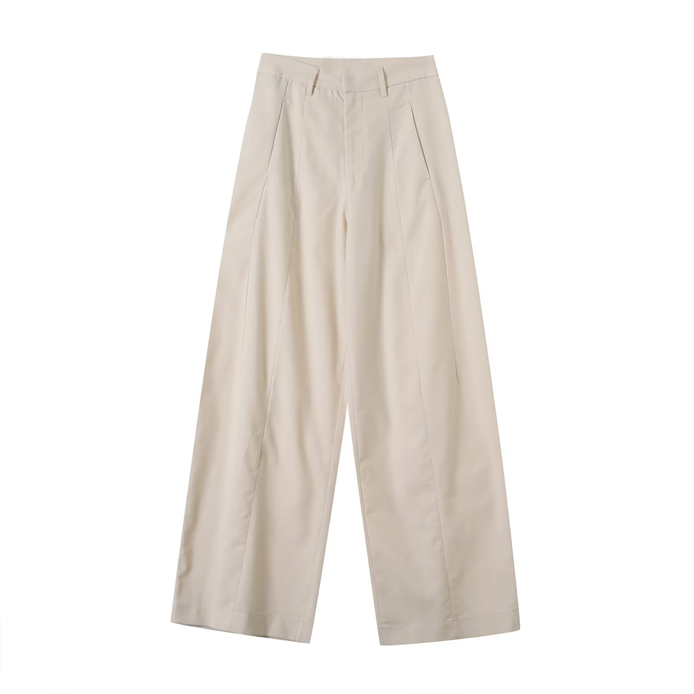 Women's loose linen blended casual pants