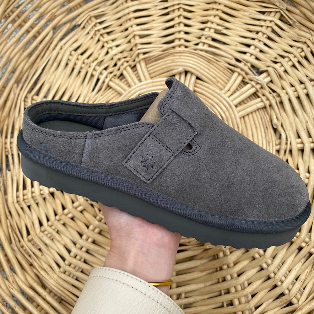 Women's new leisure slippers with one pedal and one shoe