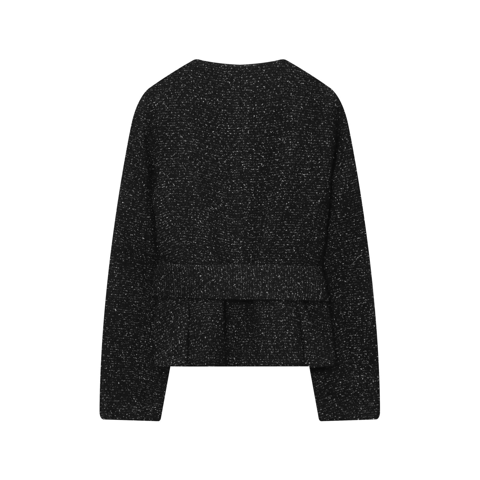 suit Women's 2 pieces with Belt O Neck textured Blazer Coat +skirt pants
