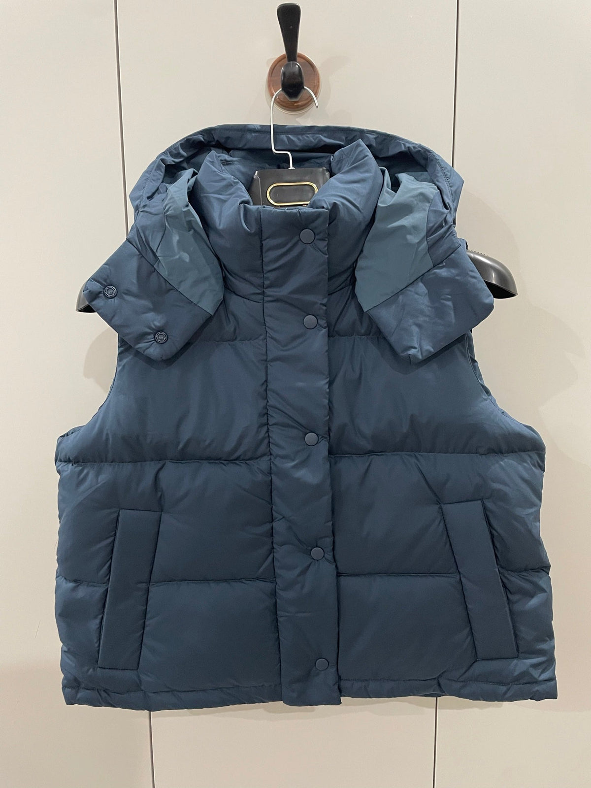 LU women's new detachable hat down vest