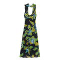 Women's chic Fashion Thin Scarf Decorative Printed Midi Dress