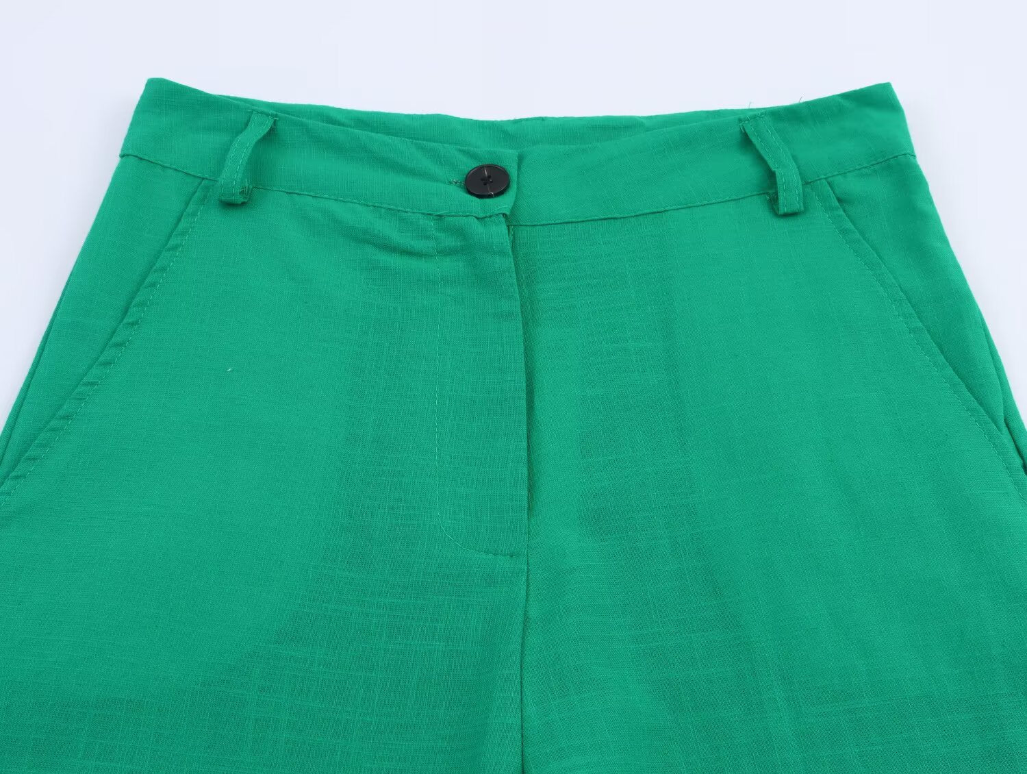Women's casual embroidered wide leg pants