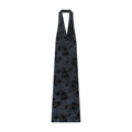 Women's New Flocking Printed Hanging Neck Midi Dress