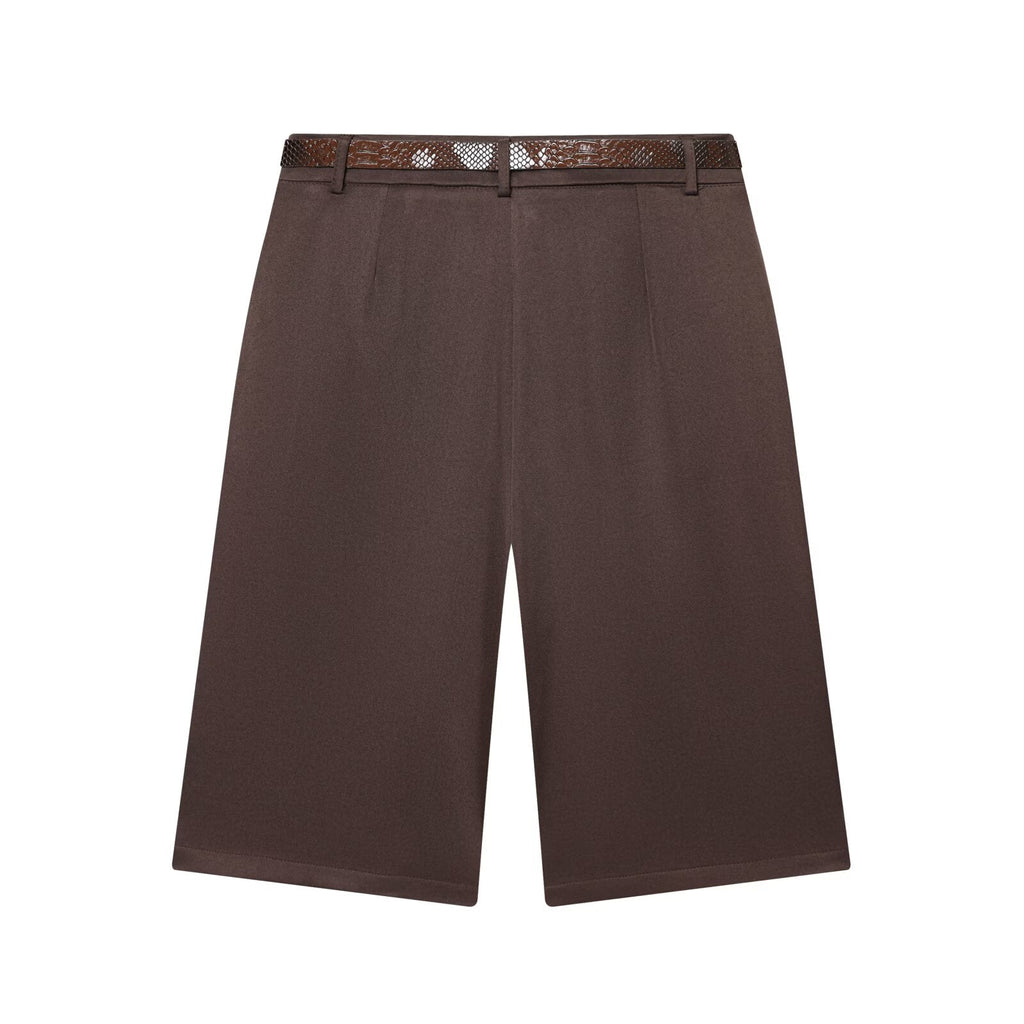 Women's With Belt casual Long style shorts