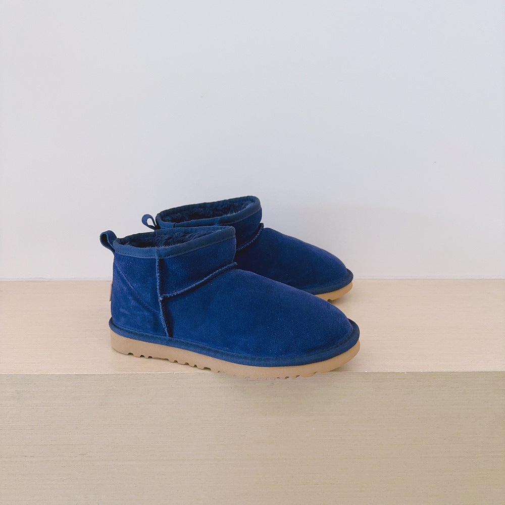 Women's new velvet short snow boots