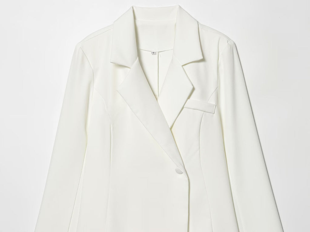 suit Women's 2 pieces waist cinched Blazer style dress+skirt
