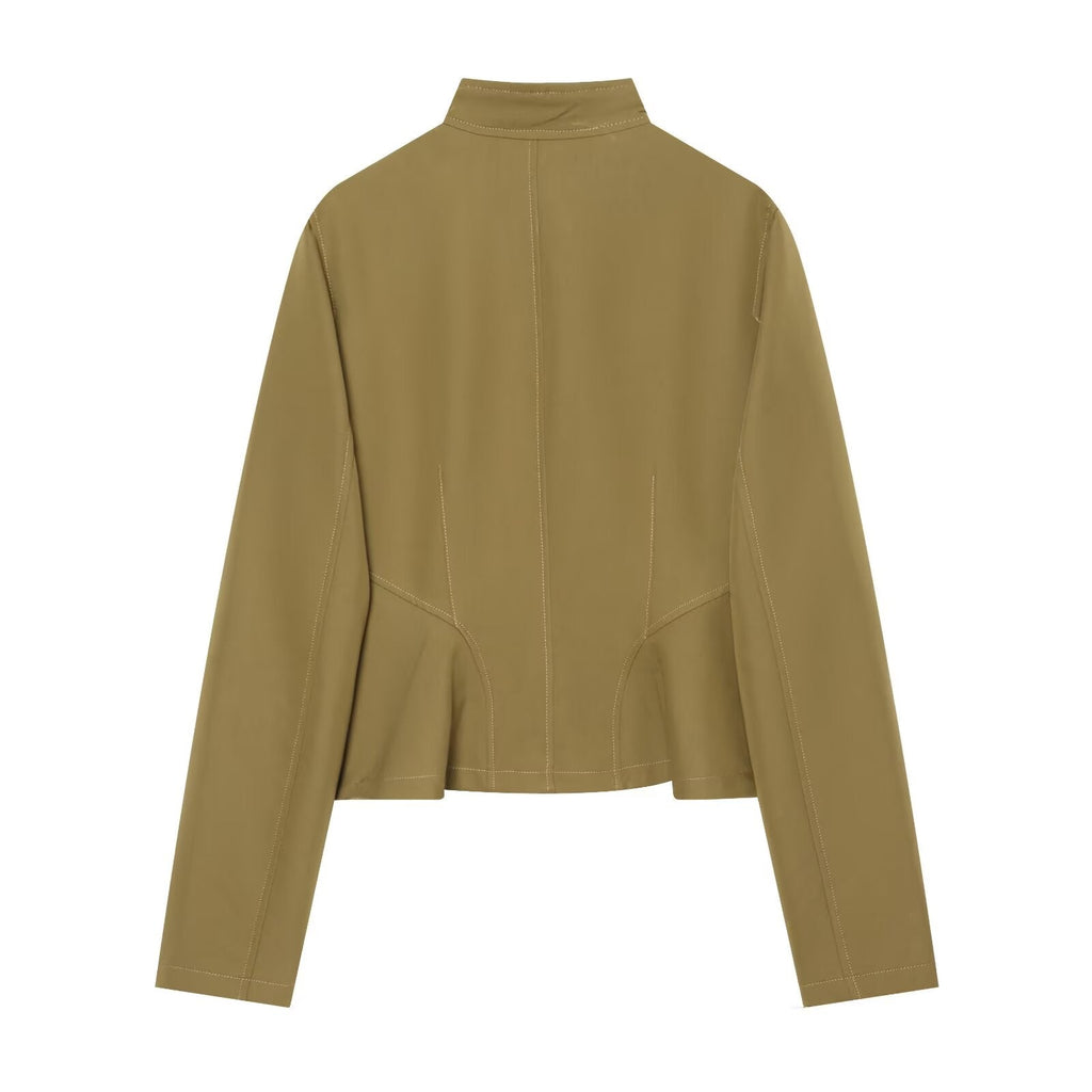 Women's slim short skirt style jacket Coat