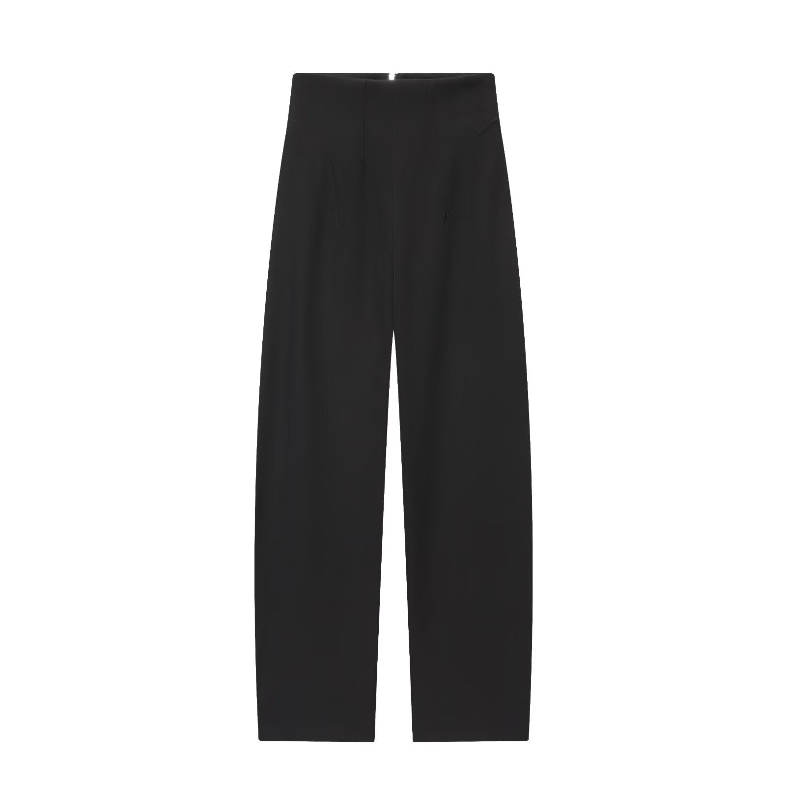 Women's comfortable loose high waisted zipper pants