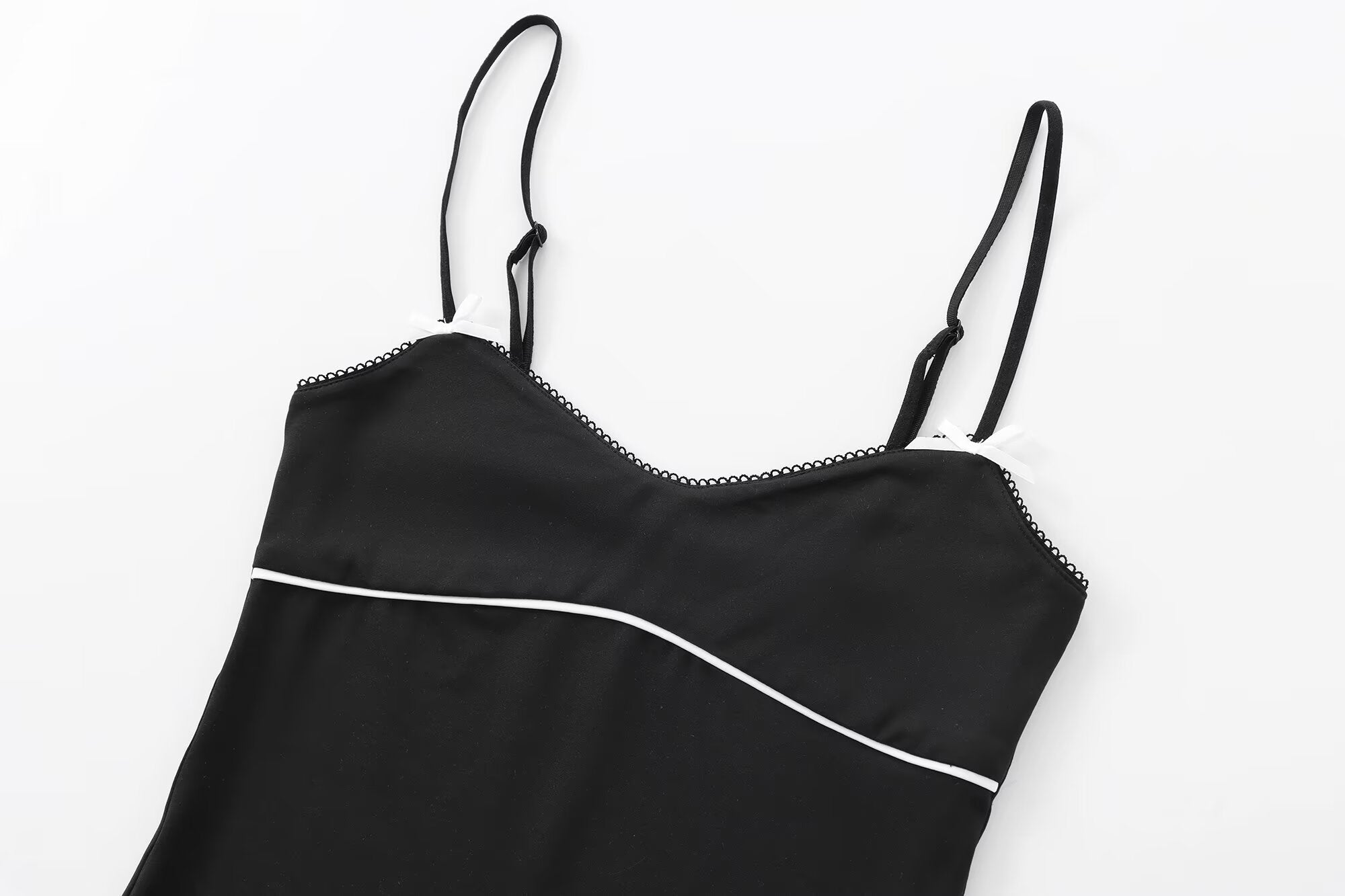Women's new fashion bow decoration short suspender top