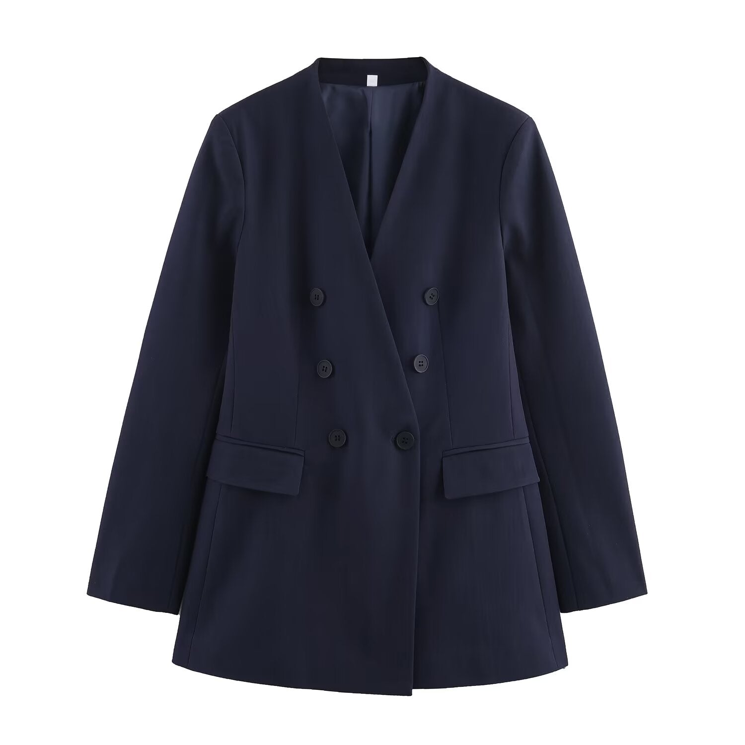 Women's new fashion long sleeved double breasted V-neck suit jacket+Pants suit