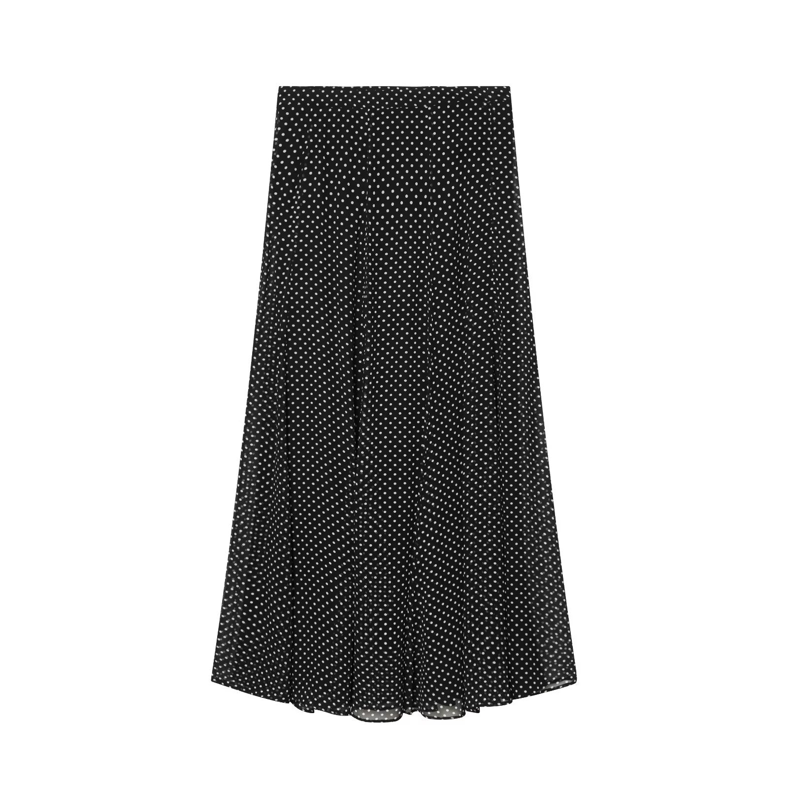 suit Women's 2 pieces bow decoration polka dot shirt+Skirts
