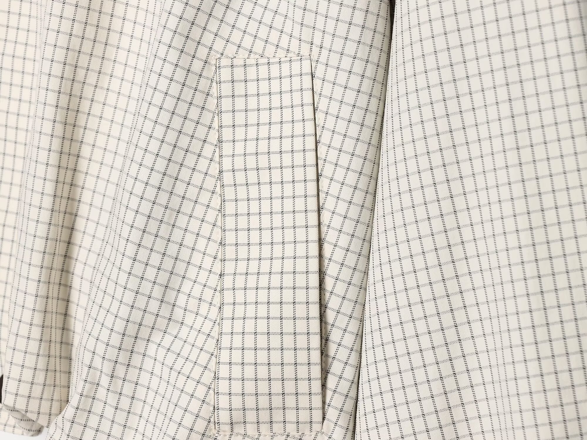 Women's casual plaid contrasting lapel Coat